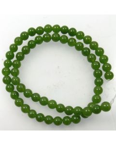 Malay Jade (Dyed Sage Green Quartzite) 6.5mm Round Beads