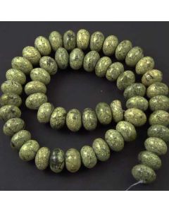 Russian Serpentine 6x10mm Rondelle Beads