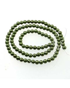 Shell Pearl Forest Green 4mm