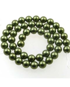 Shell Pearl Forest Green 8mm