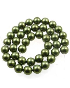 Shell Pearl Forest Green 10mm