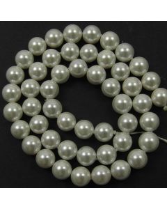 Shell Pearl  White 8mm