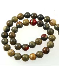 Silver Leaf Jasper 10mm beads