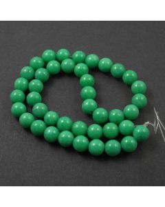 Mashan Jade (Dyed Spring Green) 10mm Round Beads