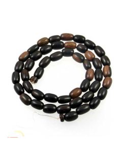 Tiger Kamagong approx. 3x6mm Rice Beads