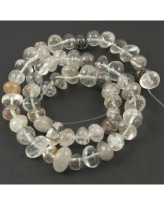 Tourmalinated Quartz  10x8mm (Approx) Nugget Beads