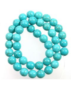 Turquoise (Reconstituted) 10mm Round Beads