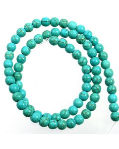 Turquoise (Reconstituted) 6mm Round Beads