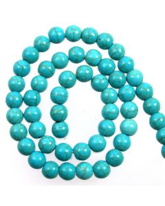 Turquoise (Reconstituted) 8mm Round Beads