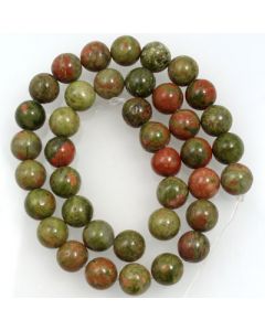 Unakite 10mm Round Beads