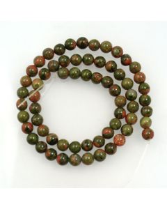 Unakite 6mm Round Beads