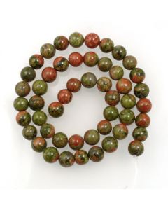 Unakite 8mm Round Beads