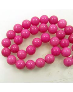 Mashan Jade (Dyed Light Purple) 12mm Round Beads