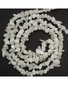 White Jade 5x8mm Chip Beads