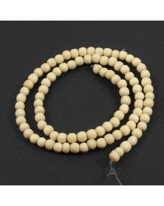 Natural White Wood 4/5mm Beads