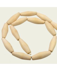 Natural White Rice Wood Beads
