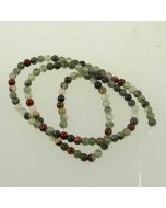 African Bloodstone (Seftonite) 3.5-4mm Round Beads