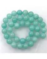 Malay Jade (Dyed Aqua Quartzite) 10mm Round Beads