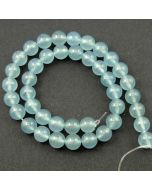 Malay Jade (Dyed Aquamarinel Blue Quartzite) 10mm Round Beads