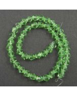 Peridot Green Faceted Glass Beads 6mm BICONE