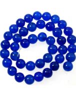 Jade (Dark Blue) Dyed 10mm Round Beads