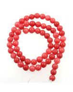 Malay Jade (Dyed Carnation Pink Quartzite) 6mm Round Beads