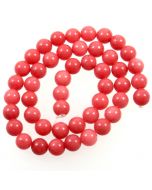 Malay Jade (Dyed Carnation Pink Quartzite) 8mm Round Beads
