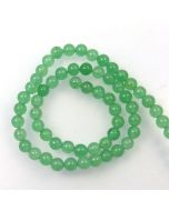 Malay Jade (Dyed Celadon Green Quartzite) 6.5mm Round Beads