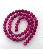 Mashan Jade (Dyed dark Orchid Marble) 6mm Round Beads
