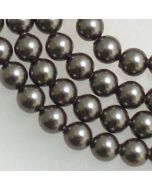Swarovski® Crystal Pearls 6mm Dark Grey - Pack of Ten