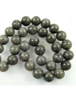 Mashan Jade (Dyed Dimgray) 12mm Round Beads
