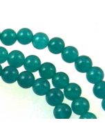 Malay Jade (Dyed Blue/Green Quartzite) 6mm Round Beads