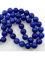 Mashan Jade (Dyed Lapis Marble) 10mm Round Beads