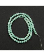 Malay Jade (Dyed Light Aqua Quartzite) 4mm Round Beads