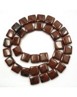 Mahogany Obsidian 12mm Square Beads