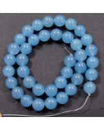Malay Jade (Dyed Blue Quartzite) 10mm Round Beads