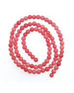 Malay Jade (Dyed Carnation Pink Quartzite) 4mm Round Beads