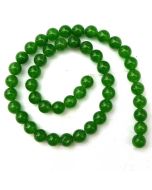 Malay Jade Dark Green 8mm Beads