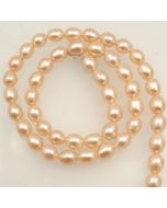 Natural Freshwater Rice Pearl Peach 7-8mm