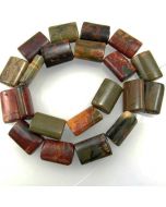 Red Creek Jasper Pillow Beads
