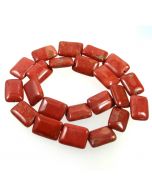 Red Jasper 13x18mm Rectangle Beads
