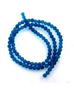 Malay Jade (Dyed Royal Blue Quartzite) 4mm Round Beads