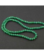 Mashan Jade (Dyed Dark Spring Green Marble) 4mm Round Beads