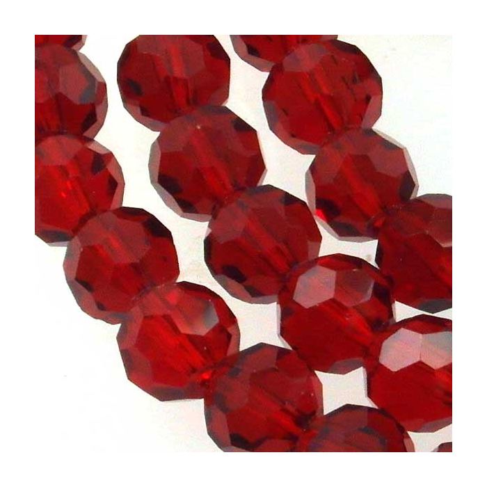 Glänzende Dunkelrote Glasperlen, 12 Mm, Packung Mit 10 Stück, Loch 1,5 Mm, Für Schmuck & Basteln